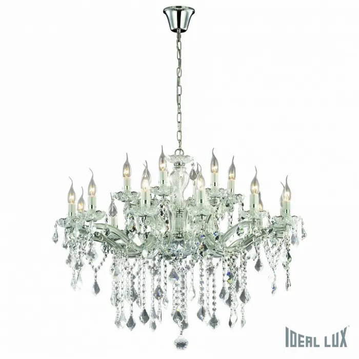 Подвесная люстра Ideal Lux FLORIAN FLORIAN SP18 CROMO Цвет арматуры серый от ImperiumLoft