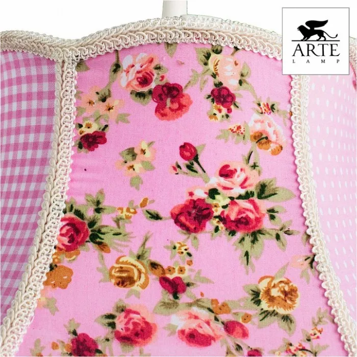 Подвесной светильник Arte Lamp Kids A9222SP-1WH Цвет арматуры белый Цвет плафонов розовый от ImperiumLoft
