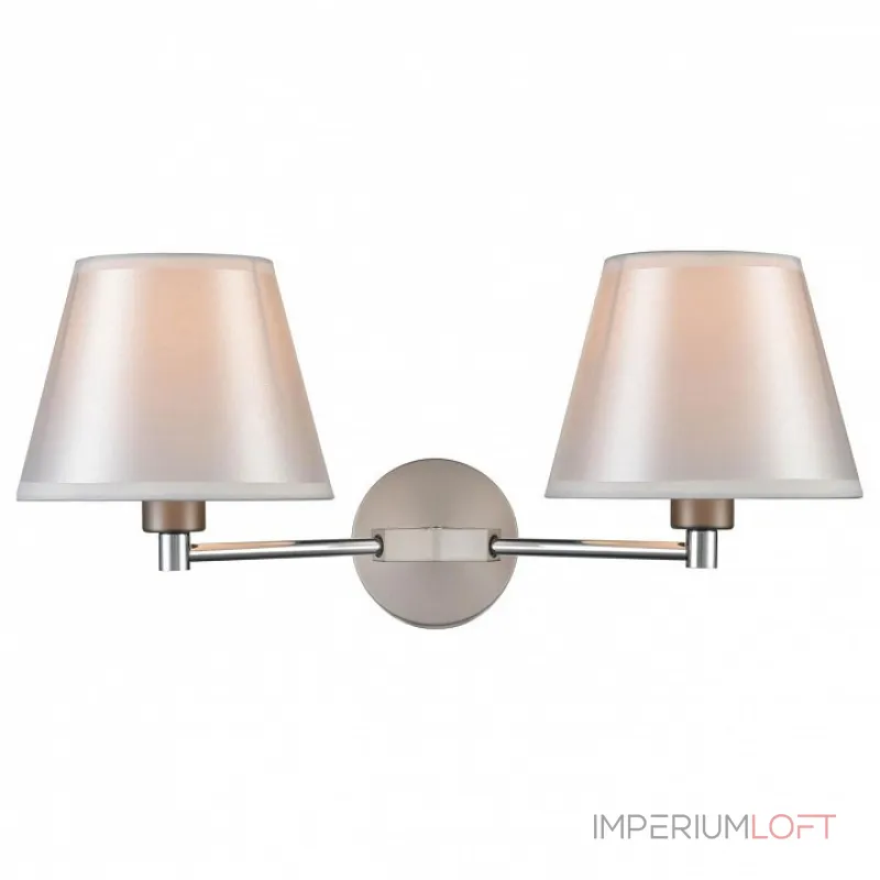 Бра Vele Luce Adele 742 VL4003W02 Цвет арматуры никель Цвет плафонов кремовый Бра Vele Luce Adele 742 VL4003W02 Цвет арматуры никель Цвет плафонов кремовый