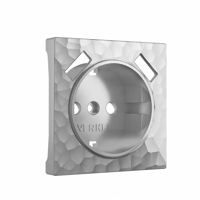 Накладка для розетки с крышкой Werkel W1279506 (серебряный) Цвет арматуры серебро от ImperiumLoft