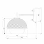 Бра Eurosvet Nocciola 70106/1 черный от ImperiumLoft