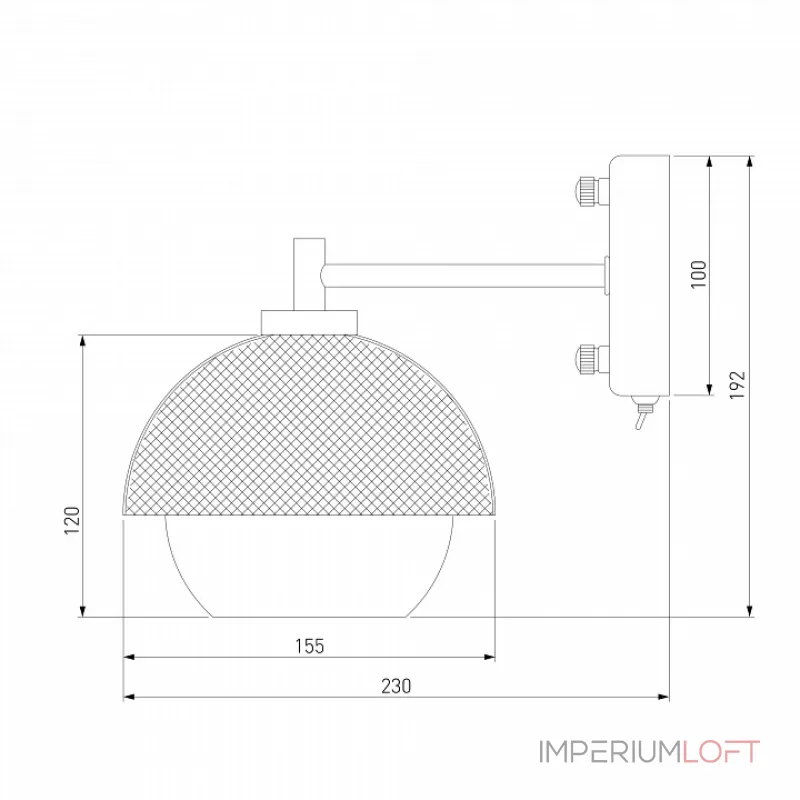 Бра Eurosvet Nocciola 70106/1 черный