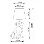 Настольная лампа декоративная Arte Lamp Bobby A1512LT-1WH Цвет плафонов белый Цвет арматуры белый