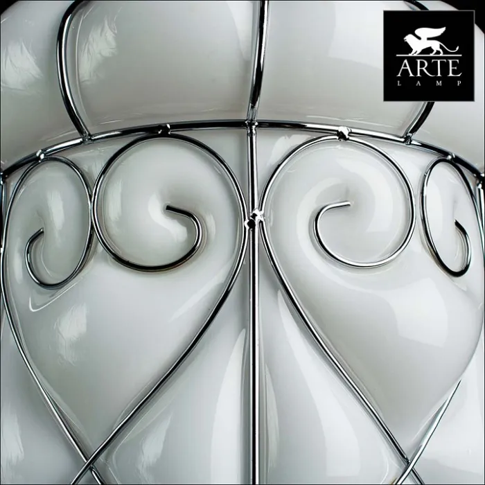 Подвесной светильник Arte Lamp Venezia A2227SP-3WH Цвет арматуры хром Цвет плафонов белый от ImperiumLoft