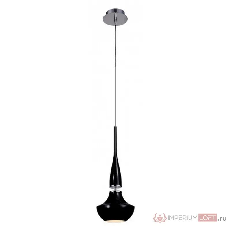 Подвесной светильник Azzardo Tasos 1 AZ0719 Цвет арматуры хром Цвет плафонов черный от ImperiumLoft
