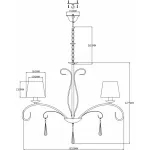 Подвесная люстра Moderli Aramco V2602-8P