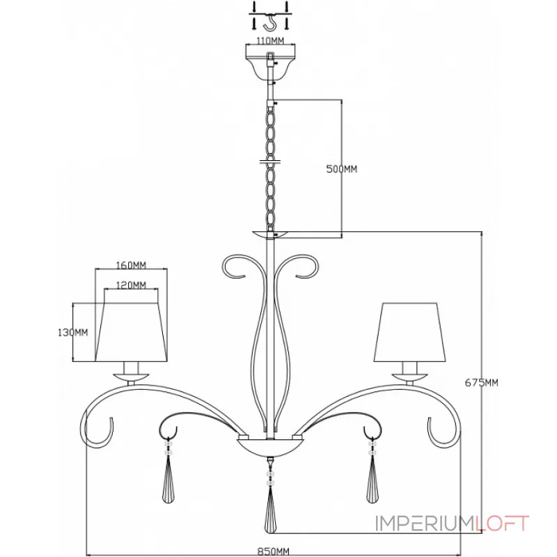 Подвесная люстра Moderli Aramco V2602-8P
