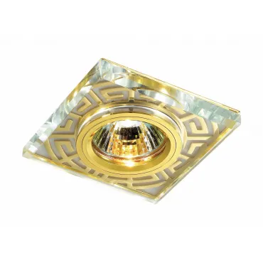 Встраиваемый светильник Novotech Maze 369585 Цвет арматуры золото Цвет плафонов прозрачный