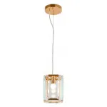 Подвесной светильник Ambrella Traditional 6 TR5108 GD/CL золото/прозрачный E27/1 max 40W 150*150*1200 от ImperiumLoft