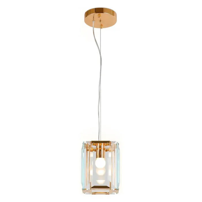 Подвесной светильник Ambrella Traditional 6 TR5108 GD/CL золото/прозрачный E27/1 max 40W 150*150*1200 от ImperiumLoft