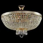 Люстра на штанге Maytoni Bella DIA750-PT50-WG Цвет арматуры золото Цвет плафонов прозрачный от ImperiumLoft