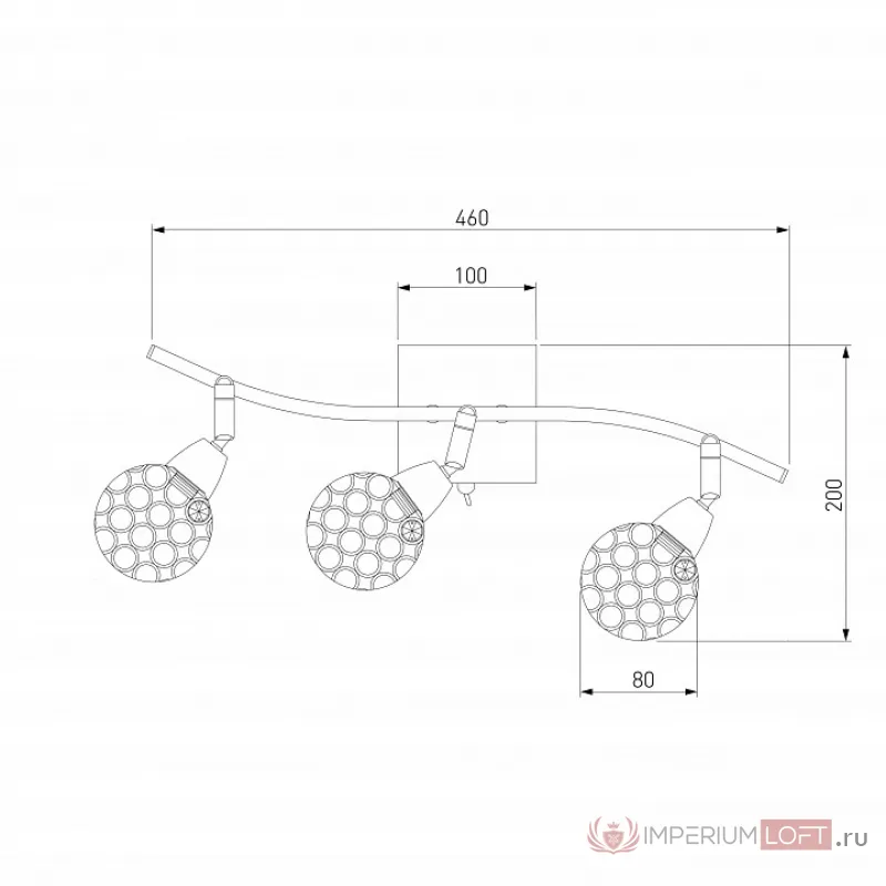 Бра Eurosvet Mirage 20042/3 золото от ImperiumLoft