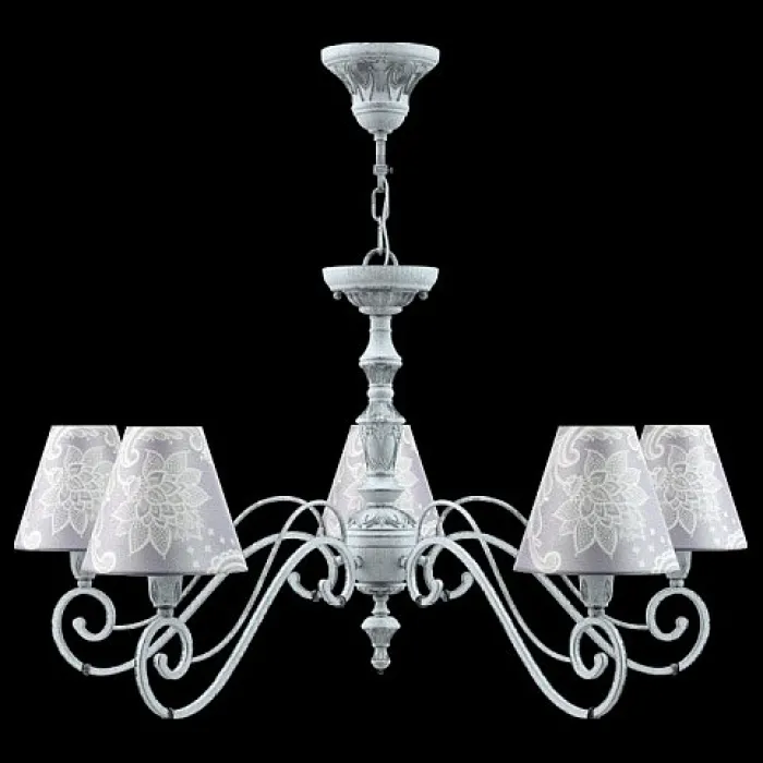 Подвесная люстра Lamp4You Classic 15 E3-05-G-LMP-O-3 Цвет арматуры серый Цвет плафонов фиолетовый от ImperiumLoft