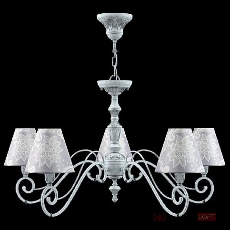 Подвесная люстра Lamp4You Classic 15 E3-05-G-LMP-O-3 Цвет арматуры серый Цвет плафонов фиолетовый от ImperiumLoft