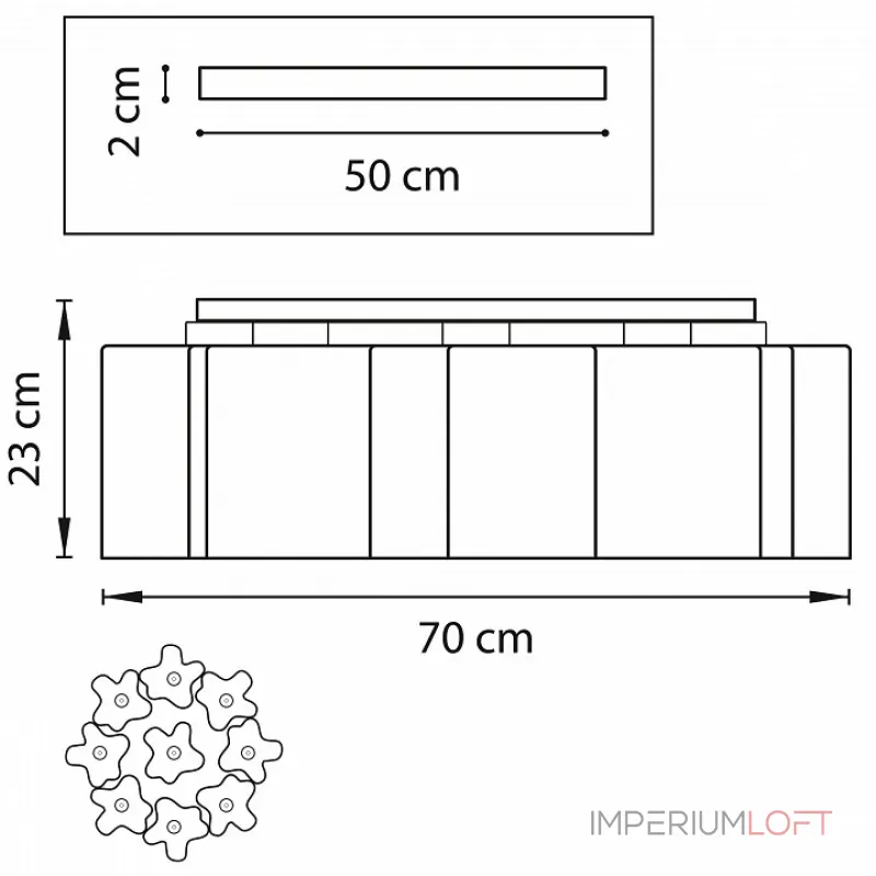 Потолочная люстра Lightstar Nubi 802097