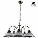 Подвесная люстра Arte Lamp American Diner A9366LM-5AB Цвет арматуры бронза Цвет плафонов прозрачный от ImperiumLoft