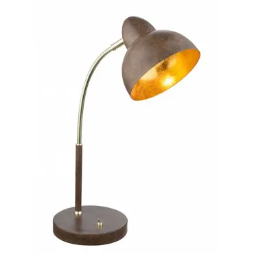 Настольная лампа офисная Globo Anita 24703R Цвет арматуры медь Цвет плафонов коричневый