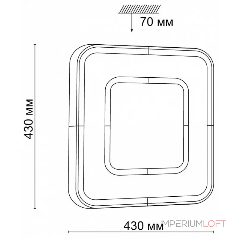 Потолочный светильник Sonex Arti 3047/DL  Потолочный светильник Sonex Arti 3047/DL