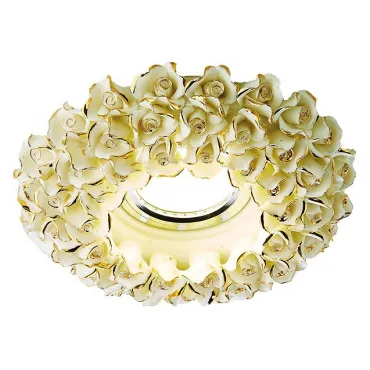 Встраиваемый светильник Ambrella Dising D5505 D5505 W/G Цвет арматуры белый Цвет плафонов золото