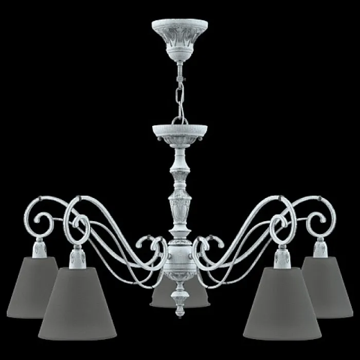 Подвесная люстра Lamp4You Classic 18 E3-05-G-LMP-O-22 Цвет арматуры серый Цвет плафонов черный от ImperiumLoft