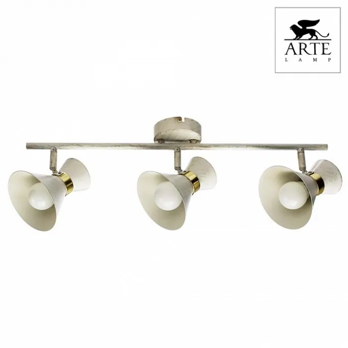 Спот Arte Lamp Baltimore A1406PL-3WG Цвет арматуры золото Цвет плафонов белый от ImperiumLoft