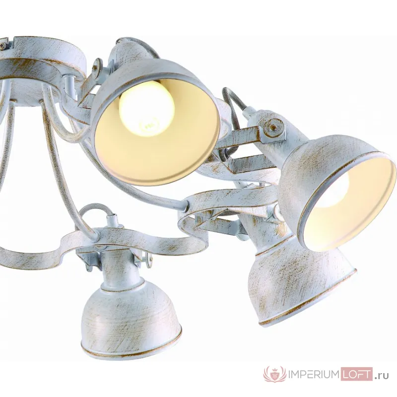 Люстра на штанге Arte Lamp Martin A5216PL-8WG Цвет арматуры золото Цвет плафонов золото от ImperiumLoft