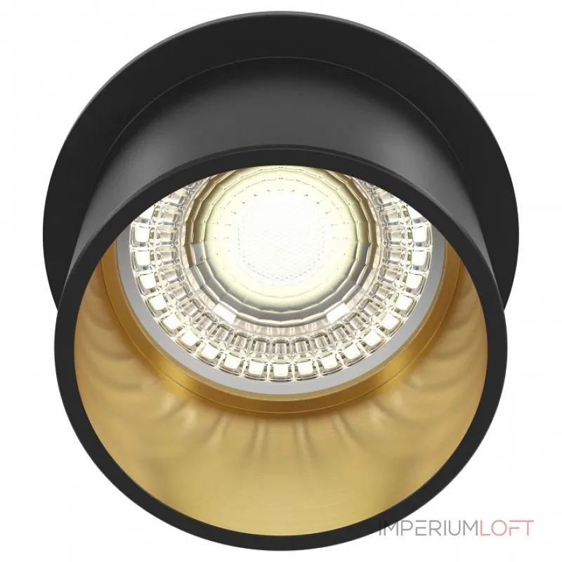 Встраиваемый светильник Maytoni Reif DL050-01GB Цвет арматуры золото Цвет плафонов золото