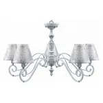 Подвесная люстра Lamp4You Classic 15 E3-05-G-LMP-O-3 Цвет арматуры серый Цвет плафонов фиолетовый от ImperiumLoft