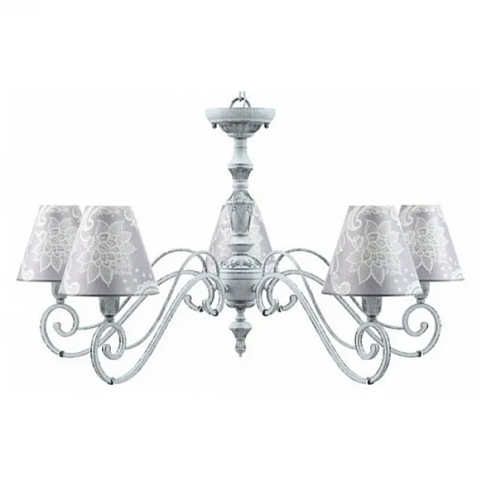 Подвесная люстра Lamp4You Classic 15 E3-05-G-LMP-O-3 Цвет арматуры серый Цвет плафонов фиолетовый от ImperiumLoft