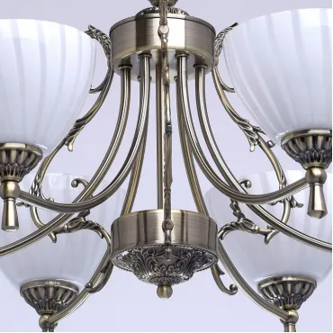 Подвесная люстра MW-Light Ариадна 15 450014406 Цвет арматуры бронза Цвет плафонов белый от ImperiumLoft
