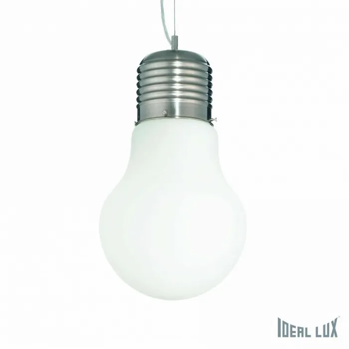 Подвесной светильник Ideal Lux Luce LUCE BIANCO SP1 BIG Цвет арматуры хром Цвет плафонов прозрачный от ImperiumLoft