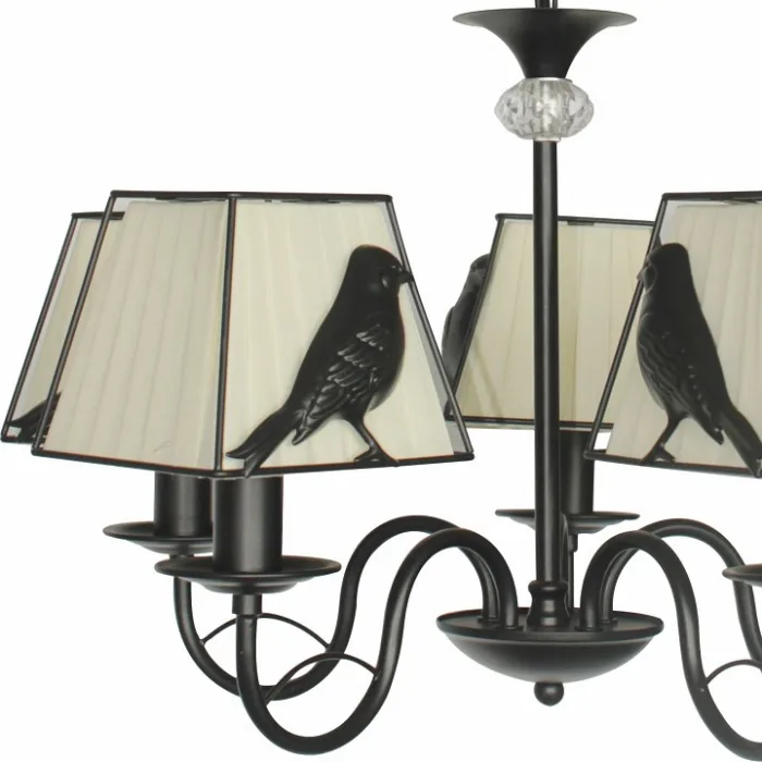 Подвесная люстра TopLight Donna TL7510D-05BL Цвет арматуры черный Цвет плафонов черно-белый от ImperiumLoft