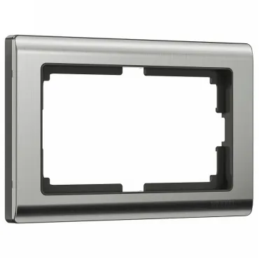 Рамка для двойной розетки Werkel Metallic W0081602 Цвет арматуры никель