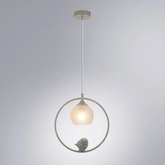 Подвесной светильник Arte Lamp Gemelli A2150SP-1WG Цвет арматуры Белый Цвет плафонов Белый от ImperiumLoft