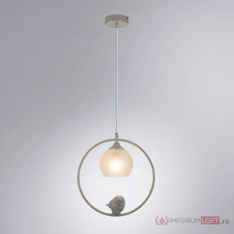 Подвесной светильник Arte Lamp Gemelli A2150SP-1WG Цвет арматуры Белый Цвет плафонов Белый от ImperiumLoft