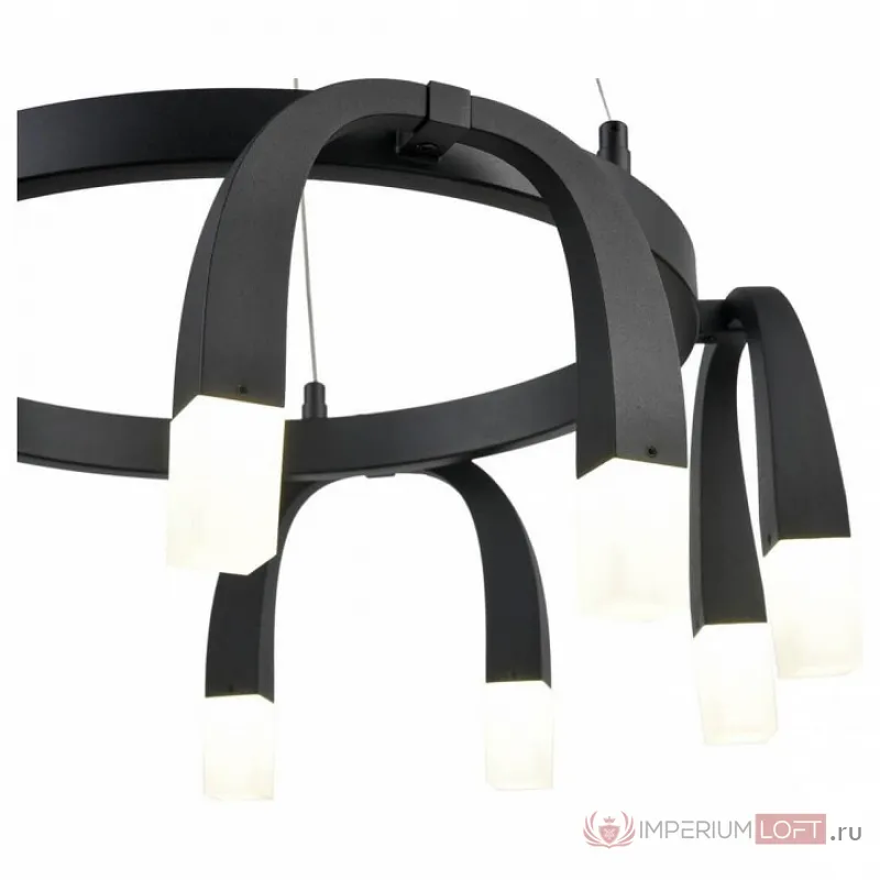 Подвесной светильник Vele Luce Negro 742 VL7102P10 Цвет арматуры черный Цвет плафонов белый от ImperiumLoft