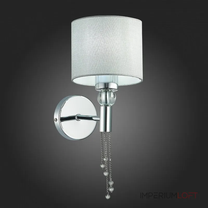 Бра EVOLUCE Primma SLE105171-01 Цвет плафонов серый Цвет арматуры хром Бра EVOLUCE Primma SLE105171-01 Цвет плафонов серый Цвет арматуры хром