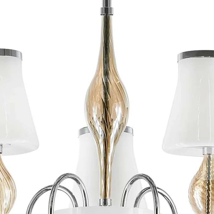 Люстра на штанге Lightstar Escica 806050 Цвет арматуры янтарный Цвет плафонов янтарный от ImperiumLoft