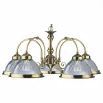 Подвесная люстра Arte Lamp American Diner A9366LM-5AB Цвет арматуры бронза Цвет плафонов прозрачный от ImperiumLoft