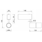 Светильник на штанге Donolux DL18789 DL18789/01M Black от ImperiumLoft