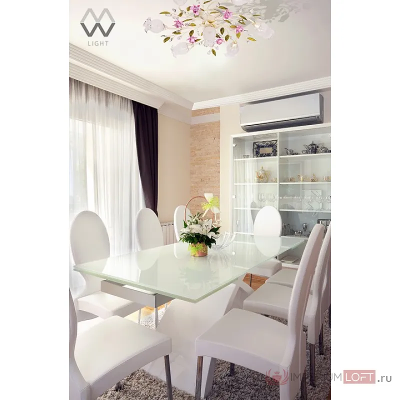 Потолочная люстра MW-Light Роса 422010607 Цвет арматуры разноцветный Цвет плафонов белый от ImperiumLoft