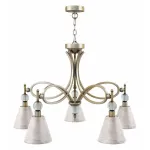 Подвесная люстра Lamp4You Eclectic 8 M2-05-SB-LMP-O-15 Цвет арматуры бронза Цвет плафонов белый от ImperiumLoft