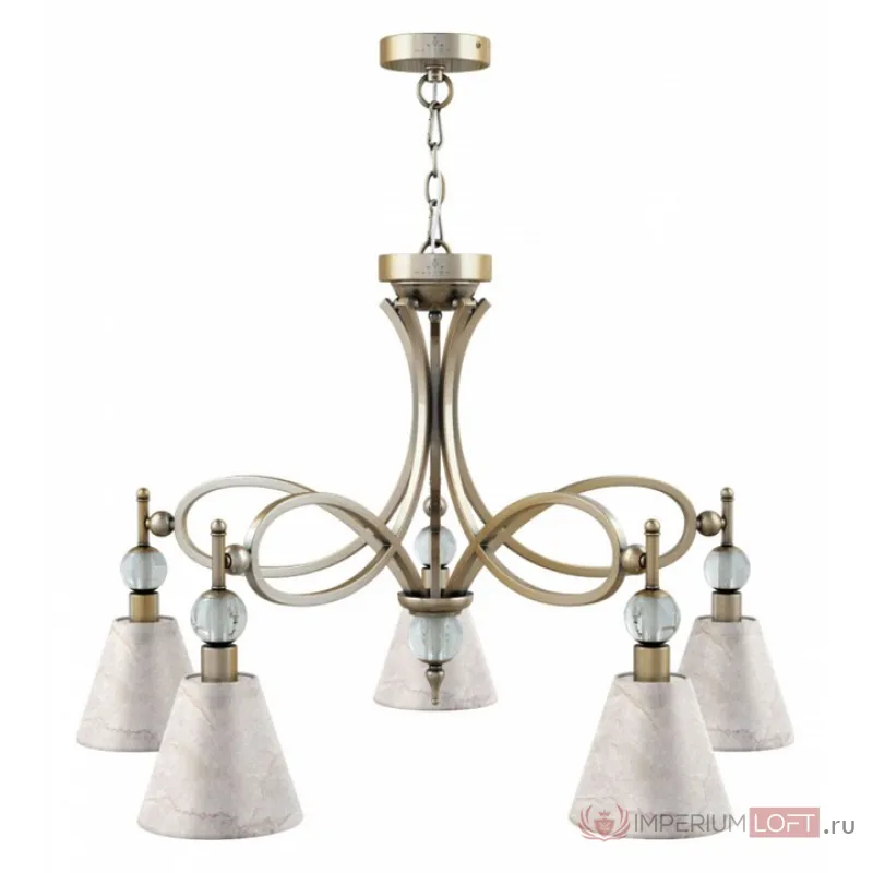 Подвесная люстра Lamp4You Eclectic 8 M2-05-SB-LMP-O-15 Цвет арматуры бронза Цвет плафонов белый от ImperiumLoft