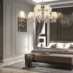 Подвесная люстра ST-Luce Coresia SL1750.103.15 Цвет арматуры никель Цвет плафонов золото от ImperiumLoft