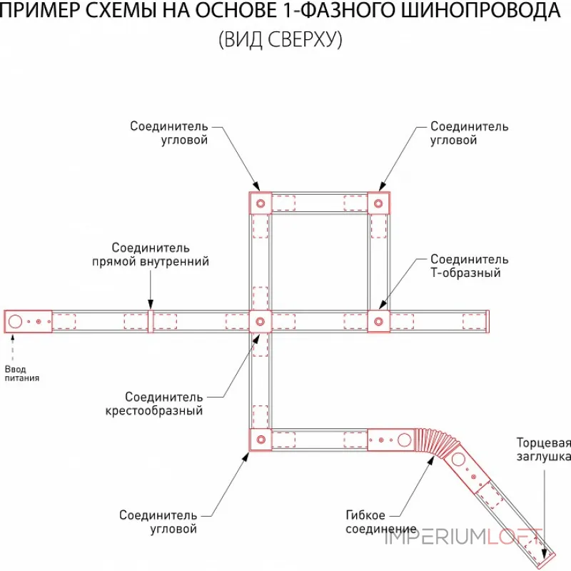 Трек накладной Elektrostandard Track Rail BK Surface 85081/00