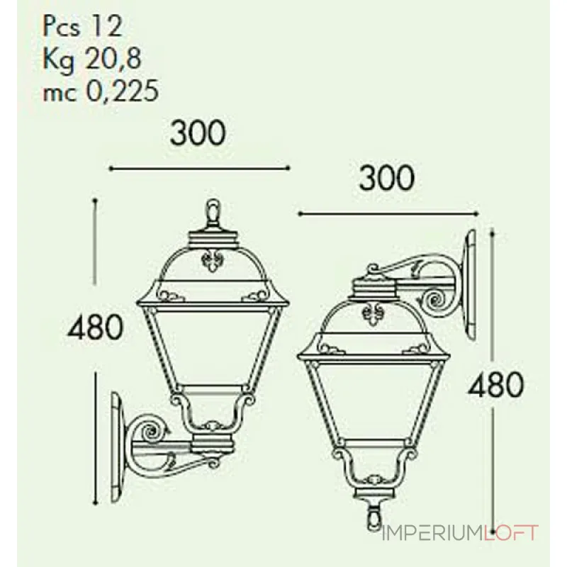 Светильник на штанге Fumagalli Cefa U23.131.000.WYE27