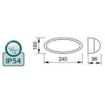 Накладной светильник Horoz Electric HRZ00001086 Цвет арматуры белый