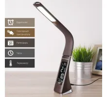 Настольная лампа офисная Elektrostandard Elara a037504 Цвет плафонов коричневый Цвет арматуры коричневый