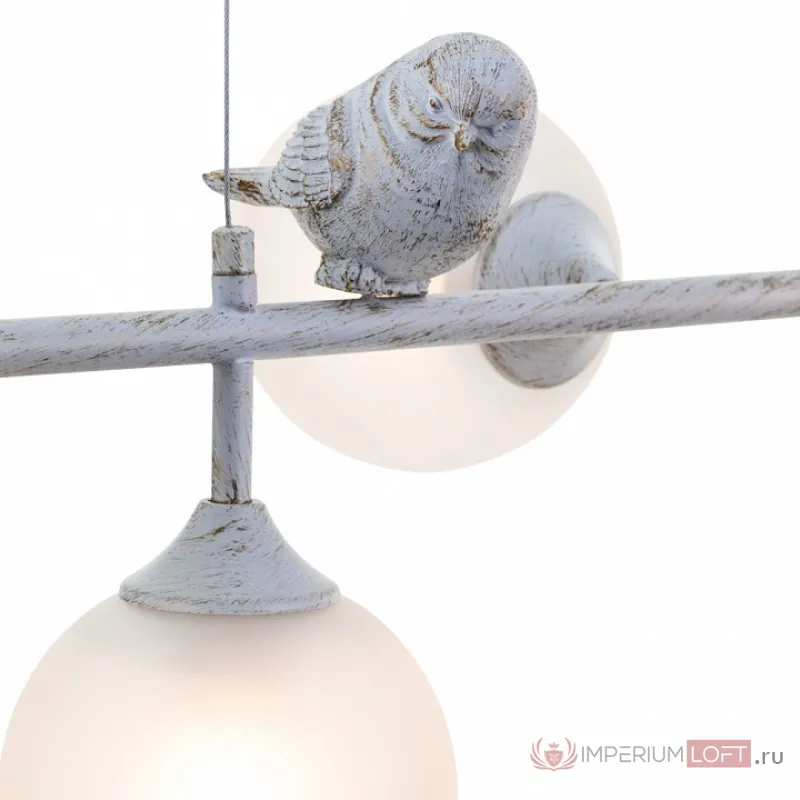 Подвесной светильник Arte Lamp Gemelli A2150SP-6WG Цвет арматуры Белый Цвет плафонов Белый от ImperiumLoft
