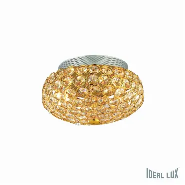 Накладной светильник Ideal Lux King KING PL3 ORO Цвет арматуры золото Цвет плафонов золото